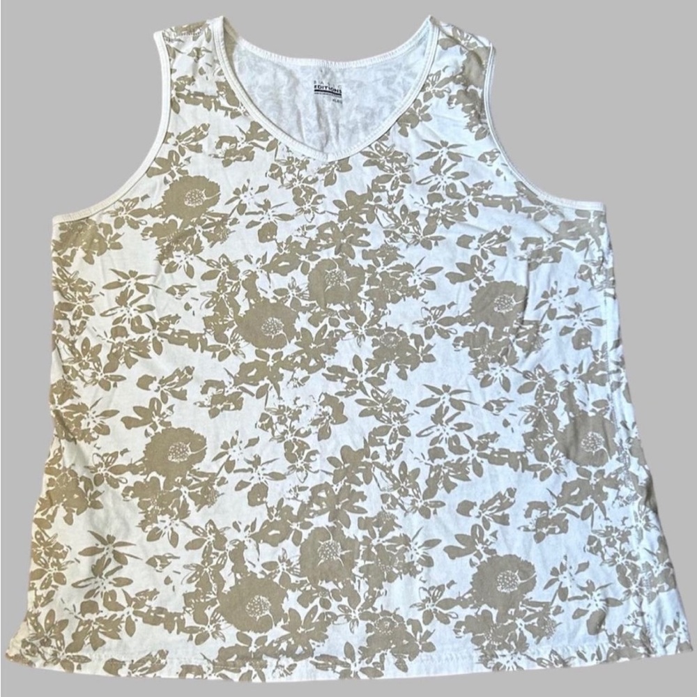 White shirt with beautiful gold flowers